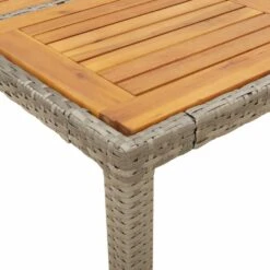 VidaXL - Tuintafel - Grijs - Poly Rattan - 90 X 90 X 75 Cm -Leenbakker Winkel f4cb1a0d80794991acb46c72d433113f