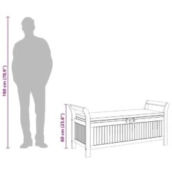 VidaXL - Tuinopbergbank - Bruin - Hout 27 VidaXL - Tuinopbergbank - Bruin - Hout -Leenbakker Winkel f653129e282f41ce9c353cc52472cf2e