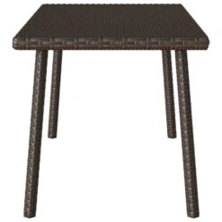 VidaXL - Tuin Salontafel - Bruin - Poly Rattan - 80 X 40 X 37 Cm -Leenbakker Winkel f724cf57f05c4054b694639cf2a9d368