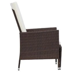 VidaXL - Tuinstoel - Bruin - Poly Rattan - Verstelbaar - Met Kussens -Leenbakker Winkel f7bf2b0da46b496490b090617bdcf7ee