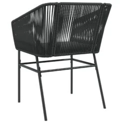 VidaXL - Tuinstoelen - Kussens - Zwart - Poly Rattan - 2 Stuks -Leenbakker Winkel f9014e2b3982429193ab036c4fdf9f3e