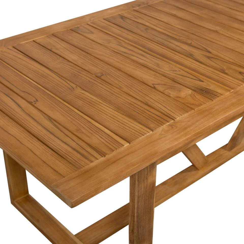 WOOOD Beaver Tuintafel - Teak - Naturel - 75x240x90 3 WOOOD Beaver Tuintafel - Teak - Naturel - 75x240x90 - Afbeelding 3