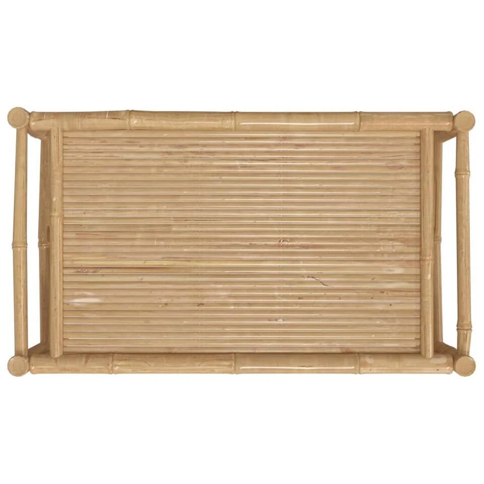 VidaXL - Tuintafel - Bruin - Bamboe - 100 X 55 X 33 Cm 5 VidaXL - Tuintafel - Bruin - Bamboe - 100 X 55 X 33 Cm - Afbeelding 5