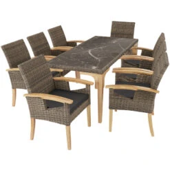 Tectake Wicker Stoel Rosarno, Natuur -Leenbakker Winkel ff9f81df0fc04a4a83e28b82178faaf2
