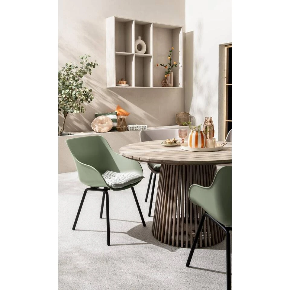 Tuintafel Saône - Acacia/greywash - 76xØ120 Cm 3 Tuintafel Saône - Acacia/greywash - 76xØ120 Cm - Afbeelding 3