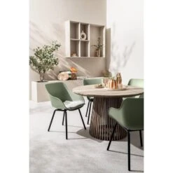 Tuintafel Saône - Acacia/greywash - 76xØ120 Cm 11 Tuintafel Saône - Acacia/greywash - 76xØ120 Cm -Leenbakker Winkel sf 50153056 9072