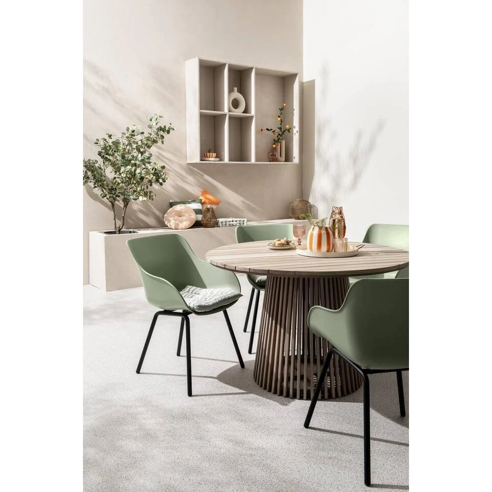 Tuintafel Saône - Acacia/greywash - 76xØ120 Cm 6 Tuintafel Saône - Acacia/greywash - 76xØ120 Cm - Afbeelding 6