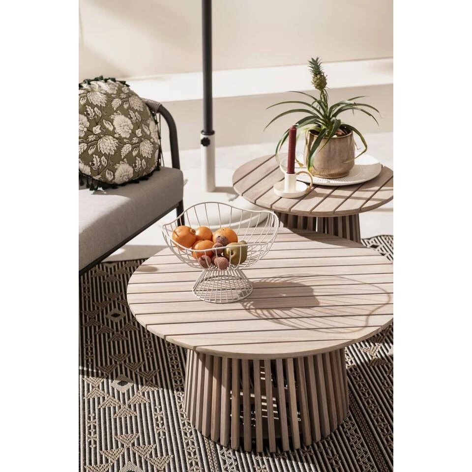 Bijzettafel Saône - Acacia/greywash - 45xØ50 Cm 5 Bijzettafel Saône - Acacia/greywash - 45xØ50 Cm - Afbeelding 5