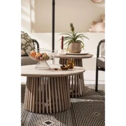 Bijzettafel Saône - Acacia/greywash - 45xØ50 Cm 9 Bijzettafel Saône - Acacia/greywash - 45xØ50 Cm -Leenbakker Winkel sf 50153059 1011