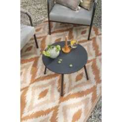 Bijzettafel Montreal - Antraciet/metaal - Ø50 Cm -Leenbakker Winkel sf 50155212 1011