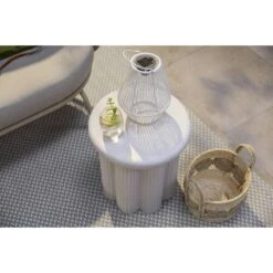 Tuinbijzettafel Parga - Zand - 45xØ40 Cm -Leenbakker Winkel sf 50155603 02