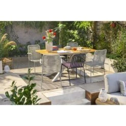 Tuintafel Perpignan - Zand/metaal - 75x160x90 Cm 16 Tuintafel Perpignan - Zand/metaal - 75x160x90 Cm -Leenbakker Winkel sf 50156105 02