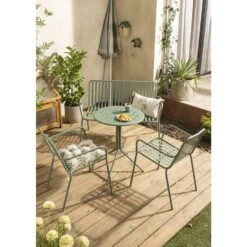 Tuinbank Vence - Metaal Lichtgroen - 81x114x62 Cm 19 Tuinbank Vence - Metaal Lichtgroen - 81x114x62 Cm -Leenbakker Winkel sf 50205024